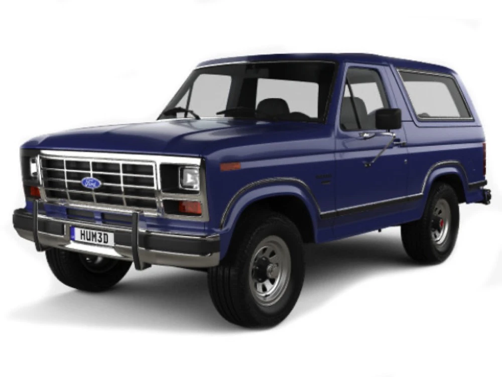 Ford Bronco 3 wiper blades 1980–1987 SUV