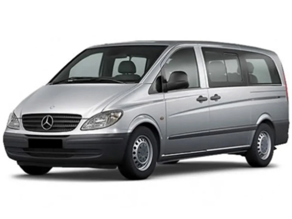 Дворники Mercedes Vito 2005–2010 W639 MPV 09.2005-09.2010 крепление pinch-tab передних дворников (адаптер) | задняя щётка 350 мм | распашные задние двери | задняя щётка 400 мм