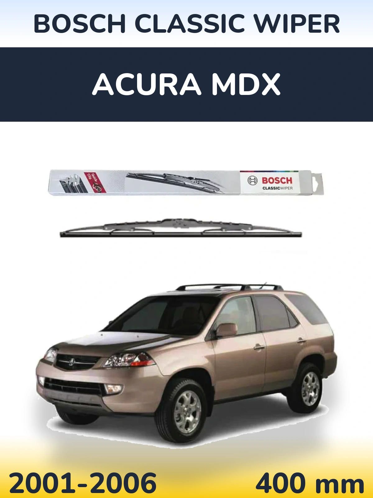 Tylna wycieraczka BOSCH Classic Wiper 400 mm do Acura MDX 2001-2006