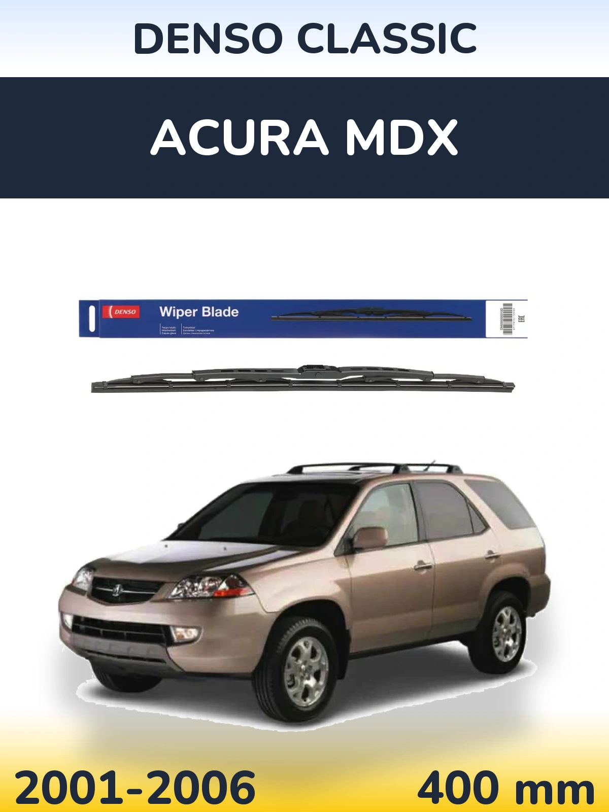 Tylna wycieraczka Denso Classic 400 mm do Acura MDX 2001-2006