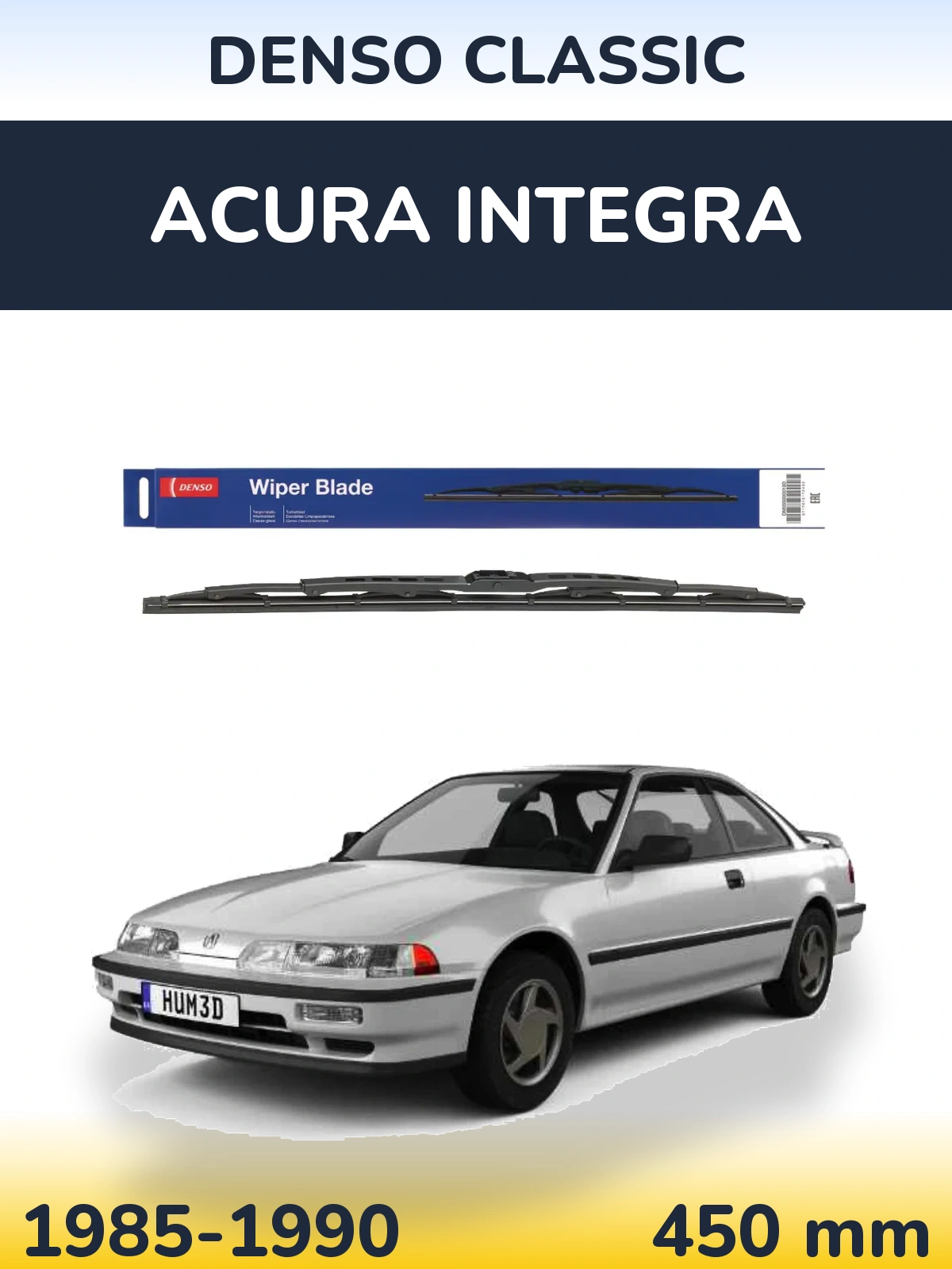 Tylna wycieraczka Denso Classic 450 mm do Acura Integra 1985-1990