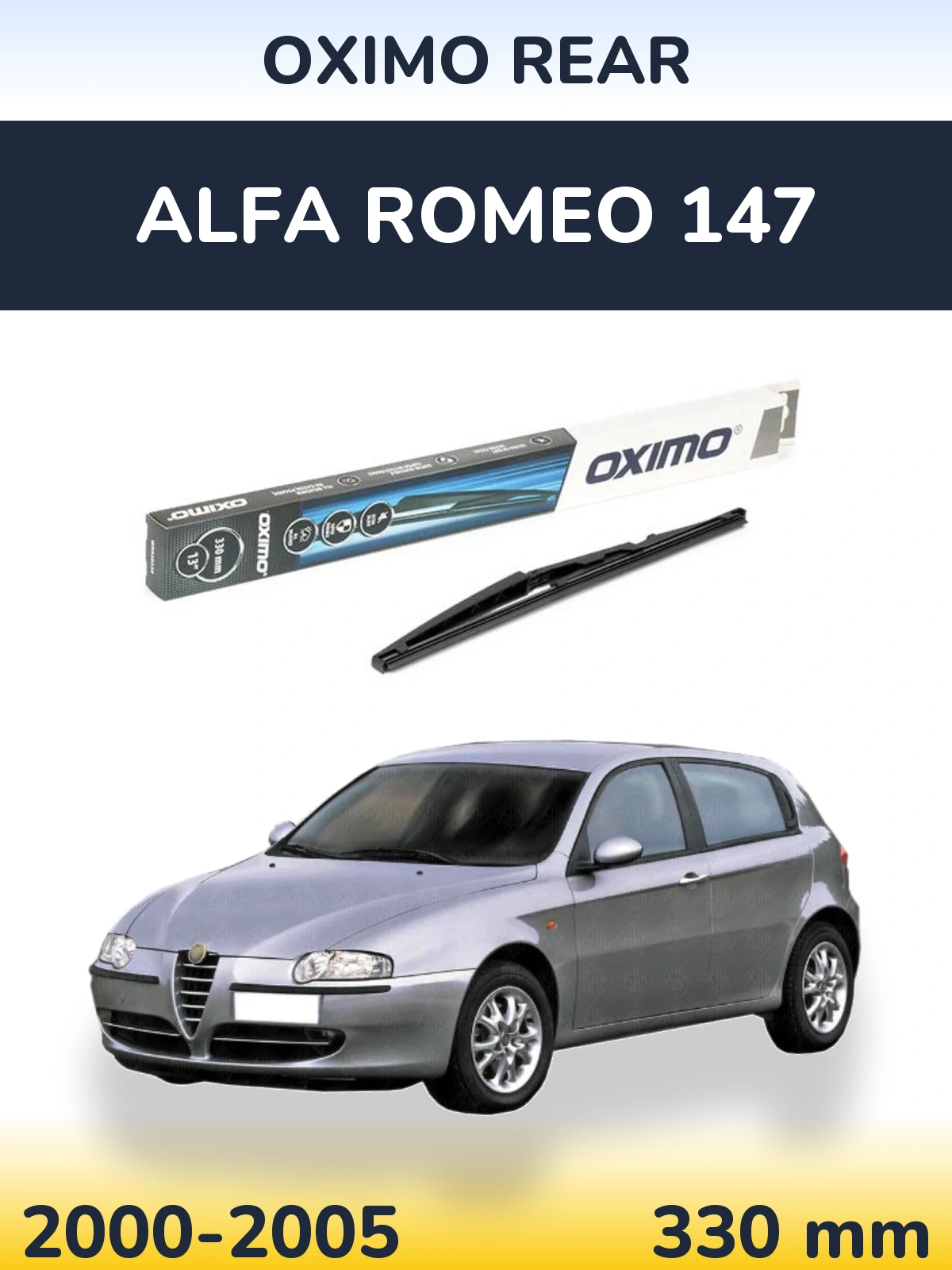 Tylna wycieraczka Oximo Rear 330 mm do Alfa Romeo 147 2000-2005