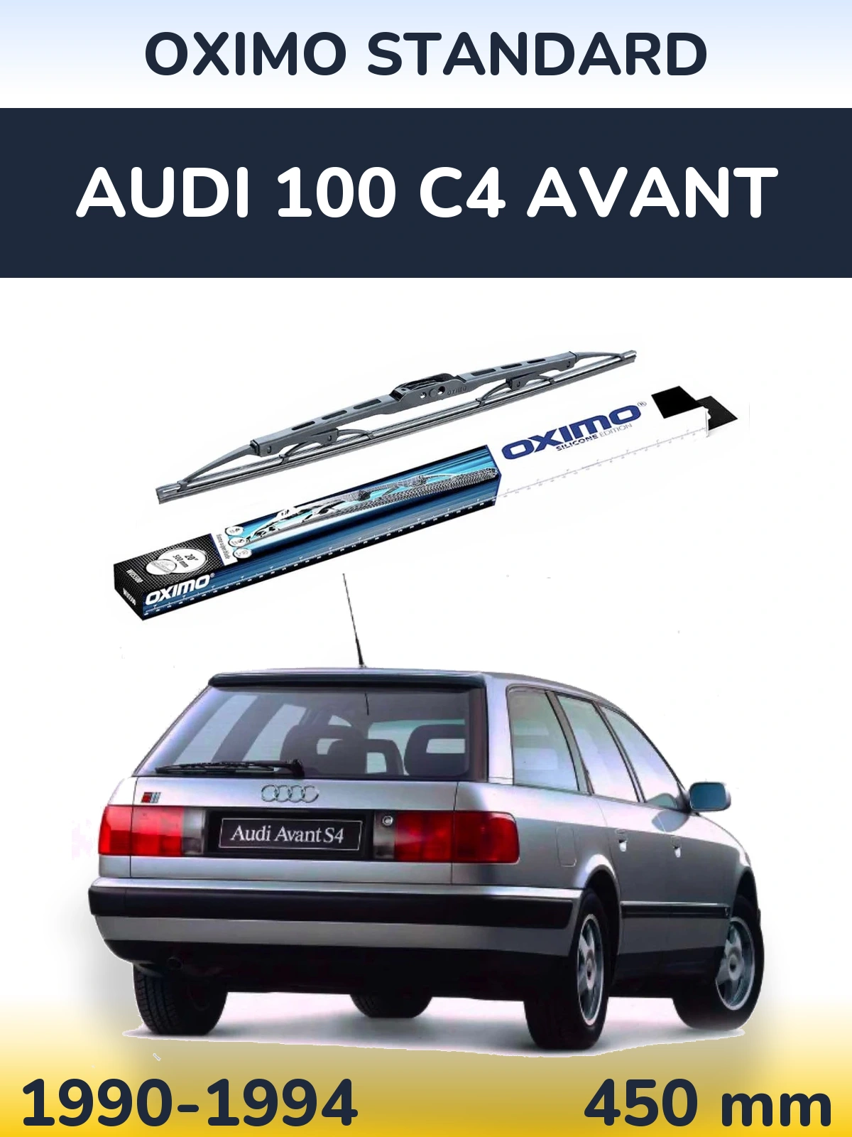 Tylna wycieraczka Oximo Standard 450 mm do Audi 100 C4 Avant 1990-1994