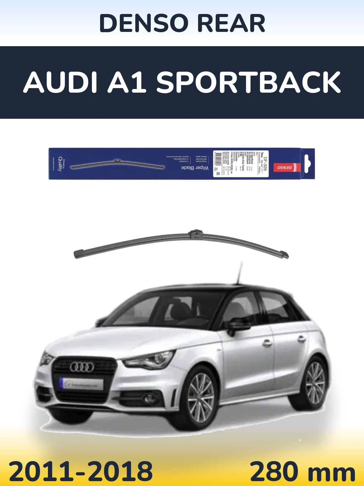 Задний дворник Denso Rear 285 мм для Audi A1 Sportback 2011-2018