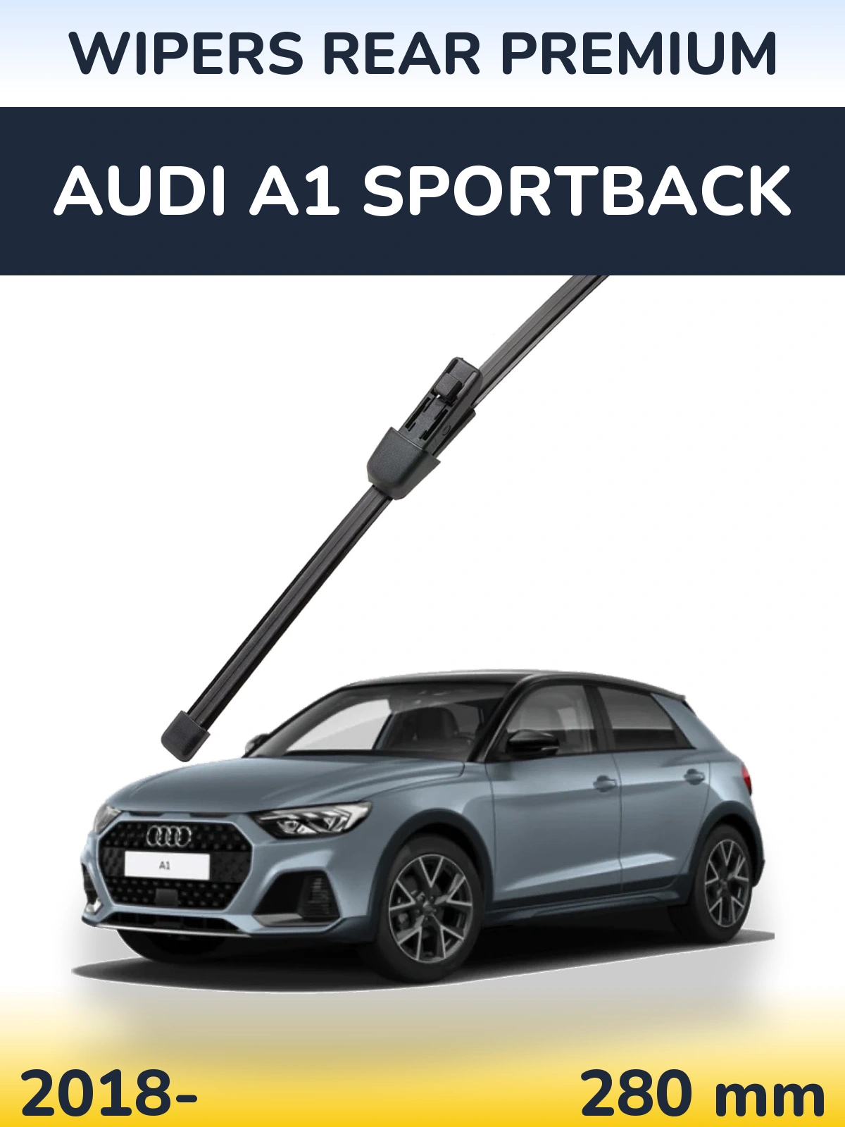 Rear wiper blade WIPERS REAR PREMIUM 280 mm for Audi A1 Sportback 2018-2026