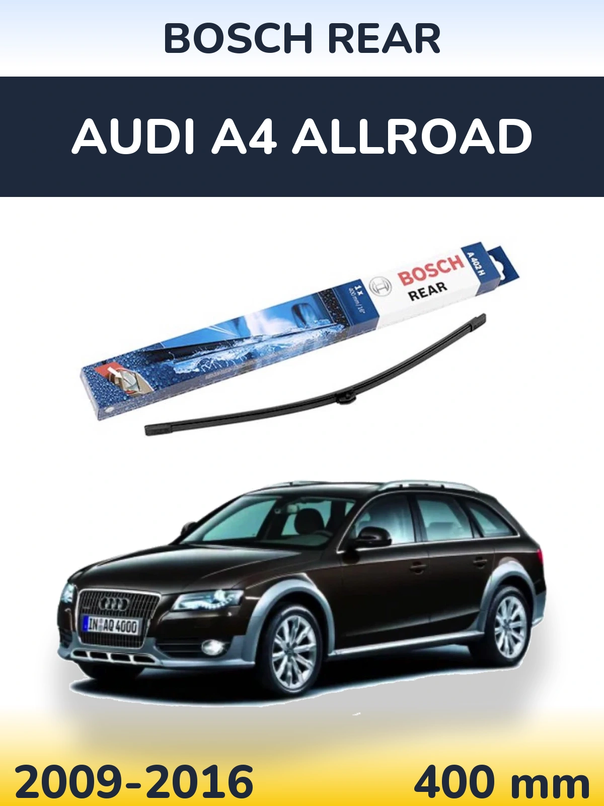 Tylna wycieraczka BOSCH Rear 400 mm do Audi A4 Allroad 2009-2016