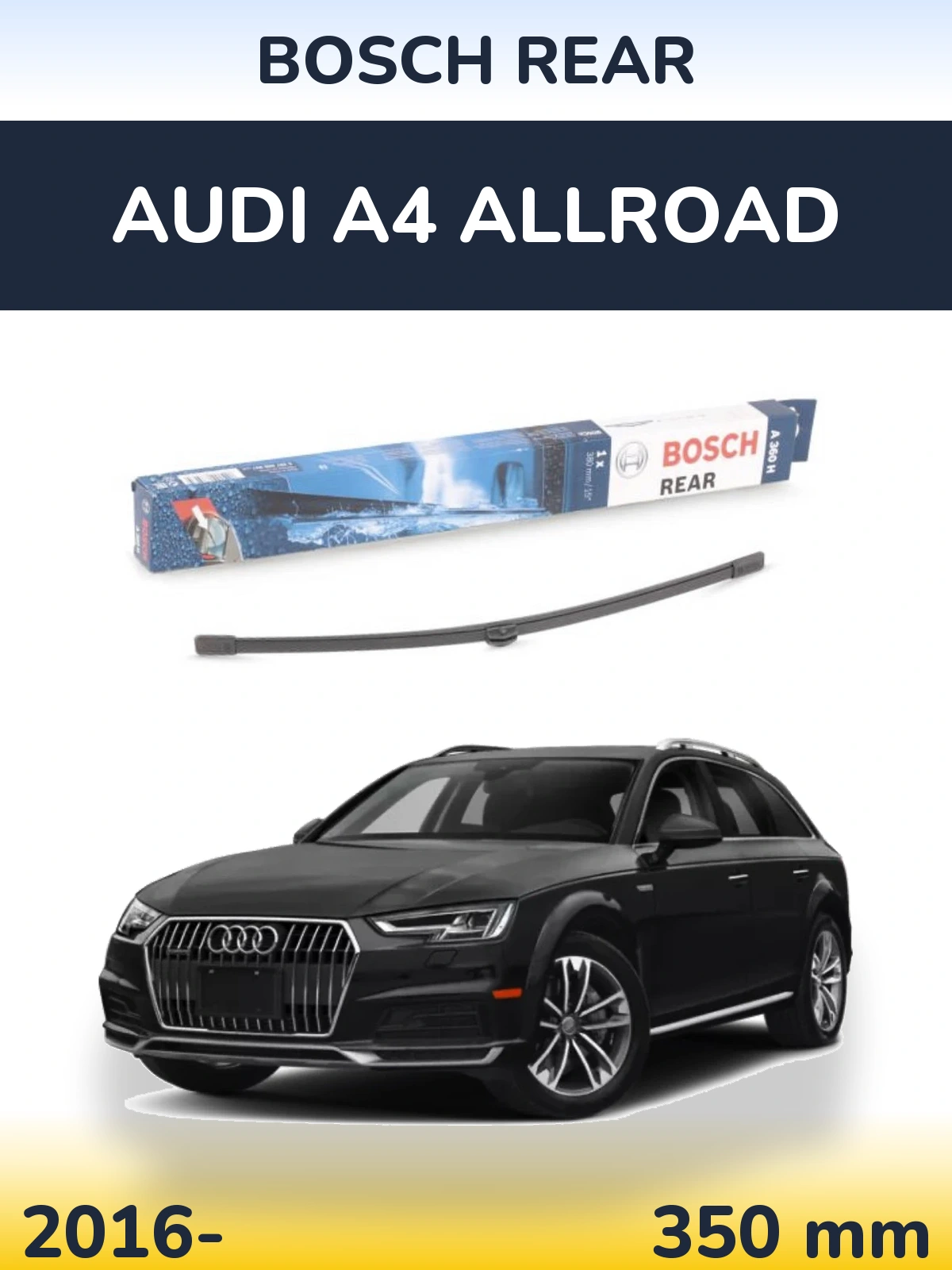 Tylna wycieraczka BOSCH Rear 380 mm do Audi A4 Allroad 2016-2026