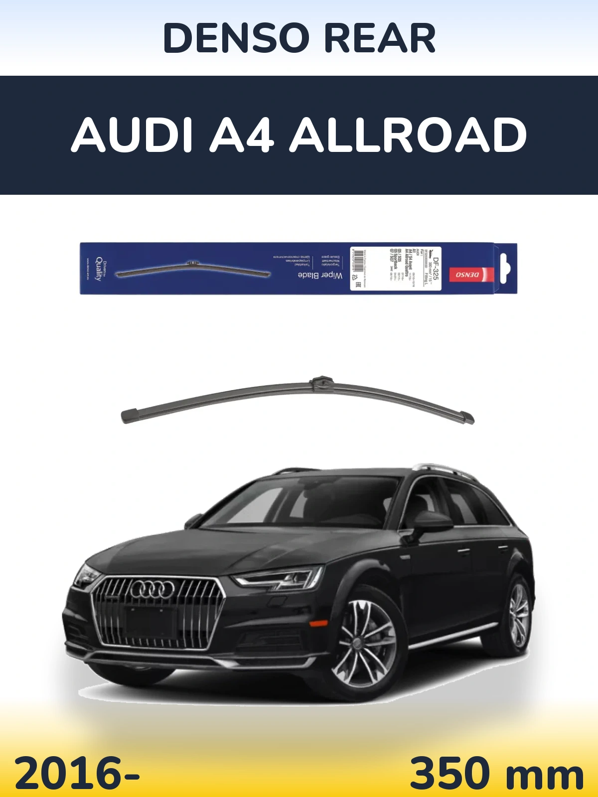Tylna wycieraczka Denso Rear 380 mm do Audi A4 Allroad 2016-2026