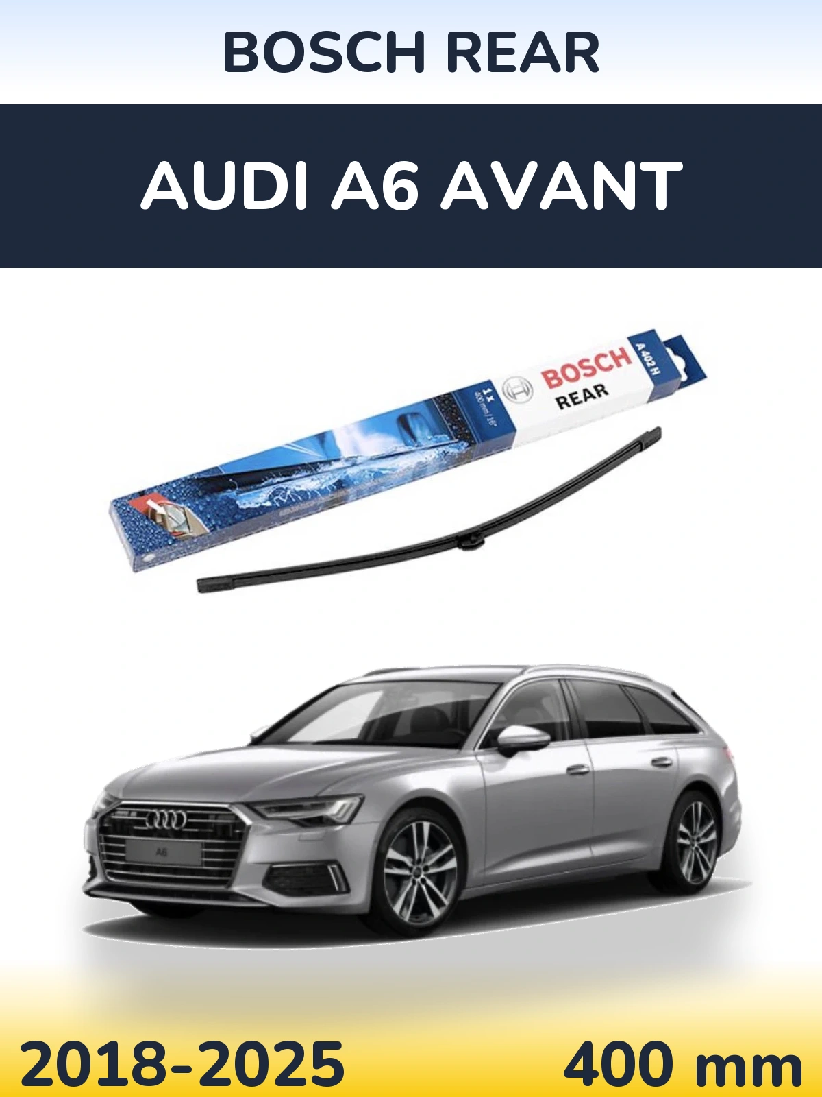 Tylna wycieraczka BOSCH Rear 400 mm do Audi A6 Avant 2018-2025