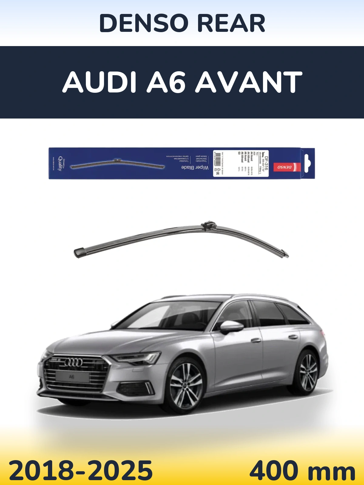 Tylna wycieraczka Denso Rear 400 mm do Audi A6 Avant 2018-2025