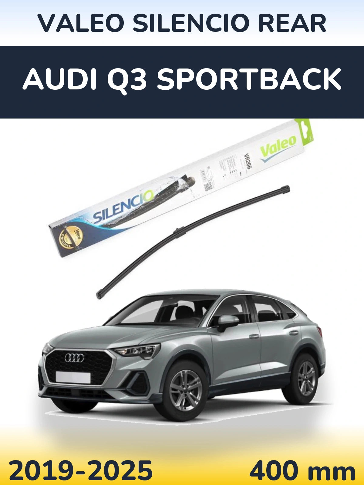 Tylna wycieraczka Valeo Silencio Rear 400 mm do Audi Q3 Sportback 2019-2025
