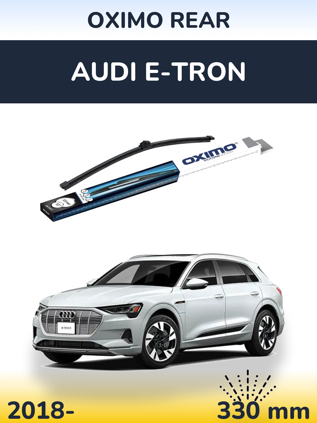Задний дворник Oximo Rear 325 мм для Audi e-tron 2018-2026