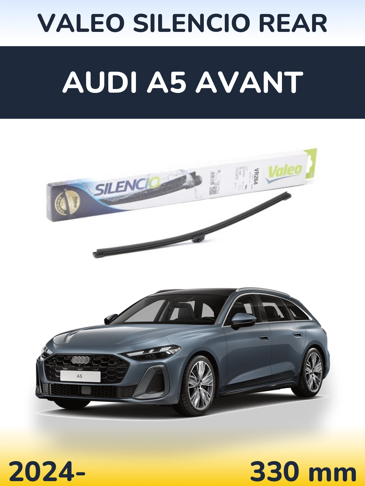 Tylna wycieraczka Valeo Silencio Rear 320 mm do Audi A5 Avant 2024-2026