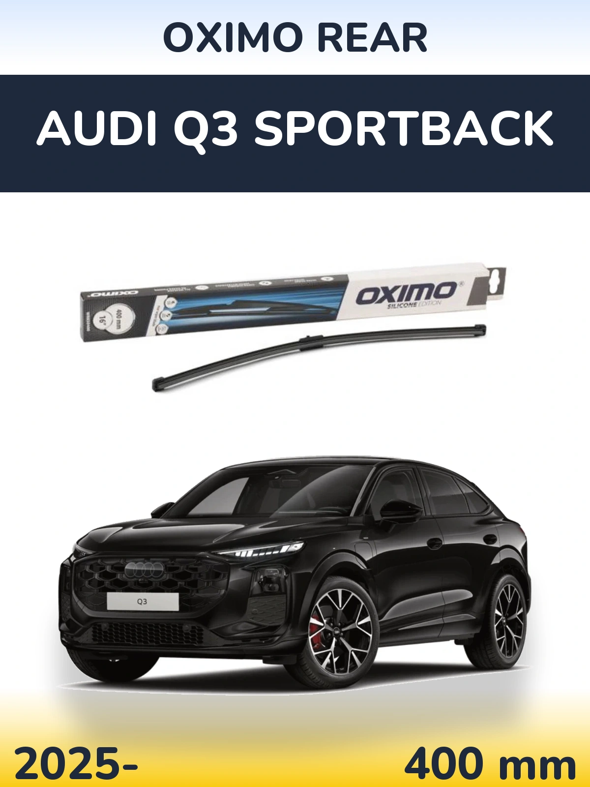Tylna wycieraczka Oximo Rear 400 mm do Audi Q3 Sportback 2025-2026