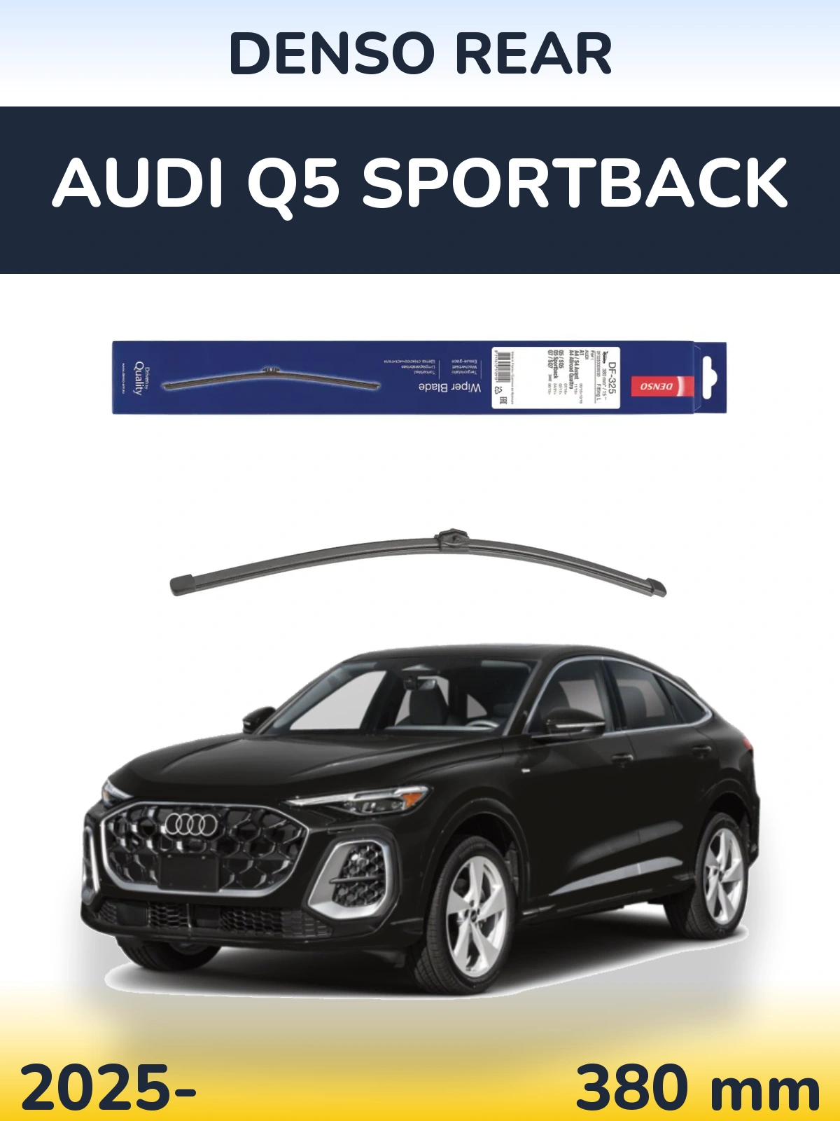 Tylna wycieraczka Denso Rear 380 mm do Audi Q5 Sportback 2025-2026