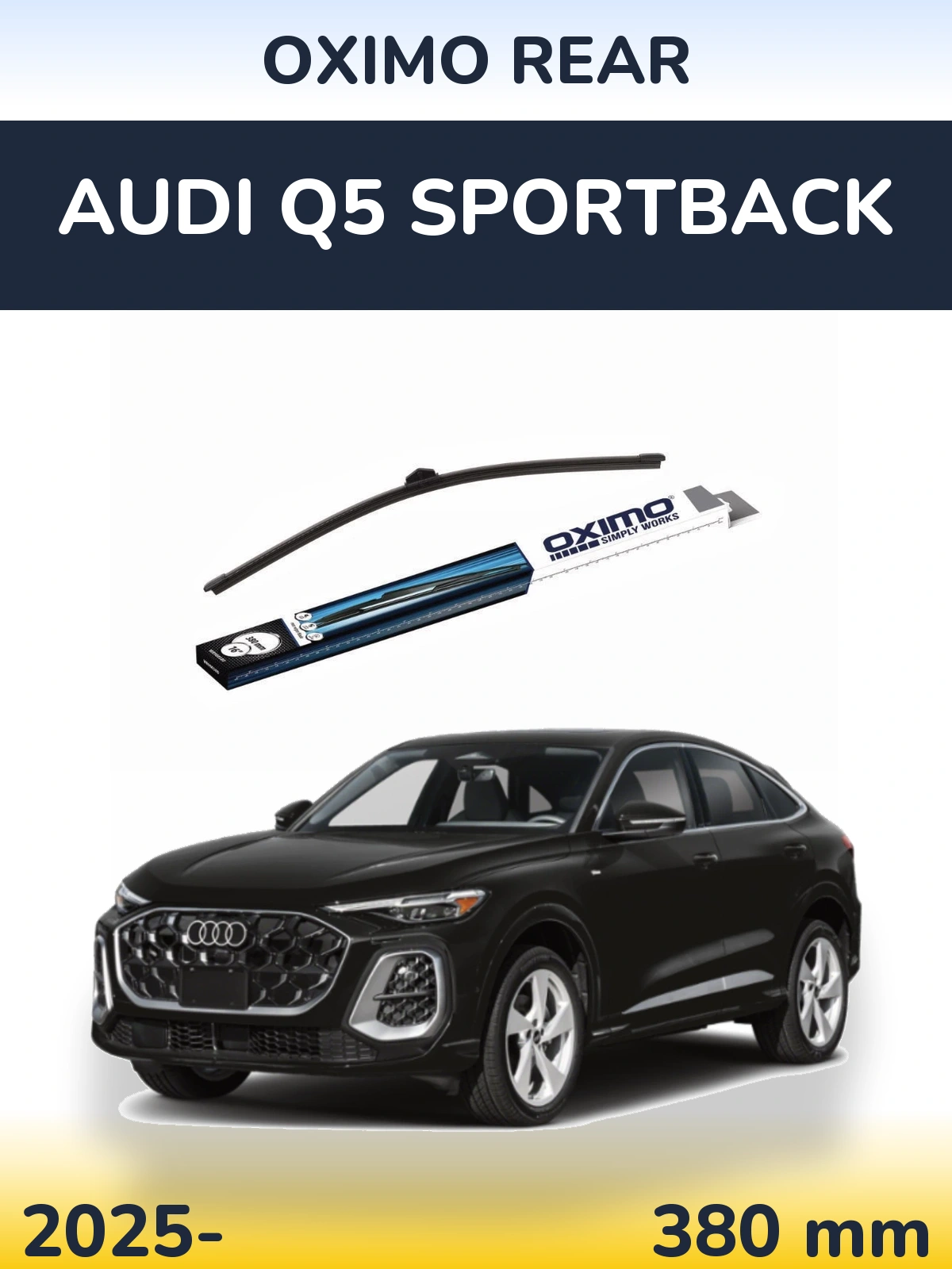 Tylna wycieraczka Oximo Rear 380 mm do Audi Q5 Sportback 2025-2026
