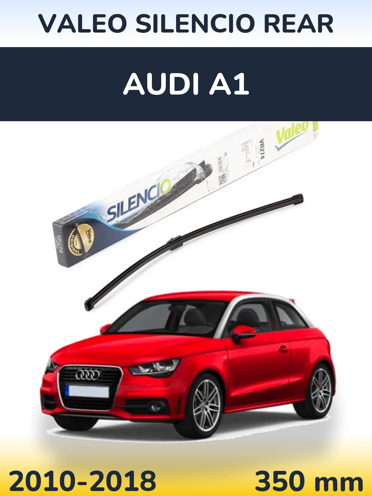 Задний дворник Valeo Silencio Rear 380 мм для Audi A1 2010-2018