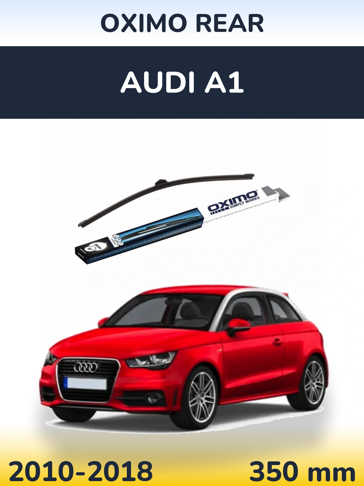 Задний дворник Oximo Rear 380 мм для Audi A1 2010-2018