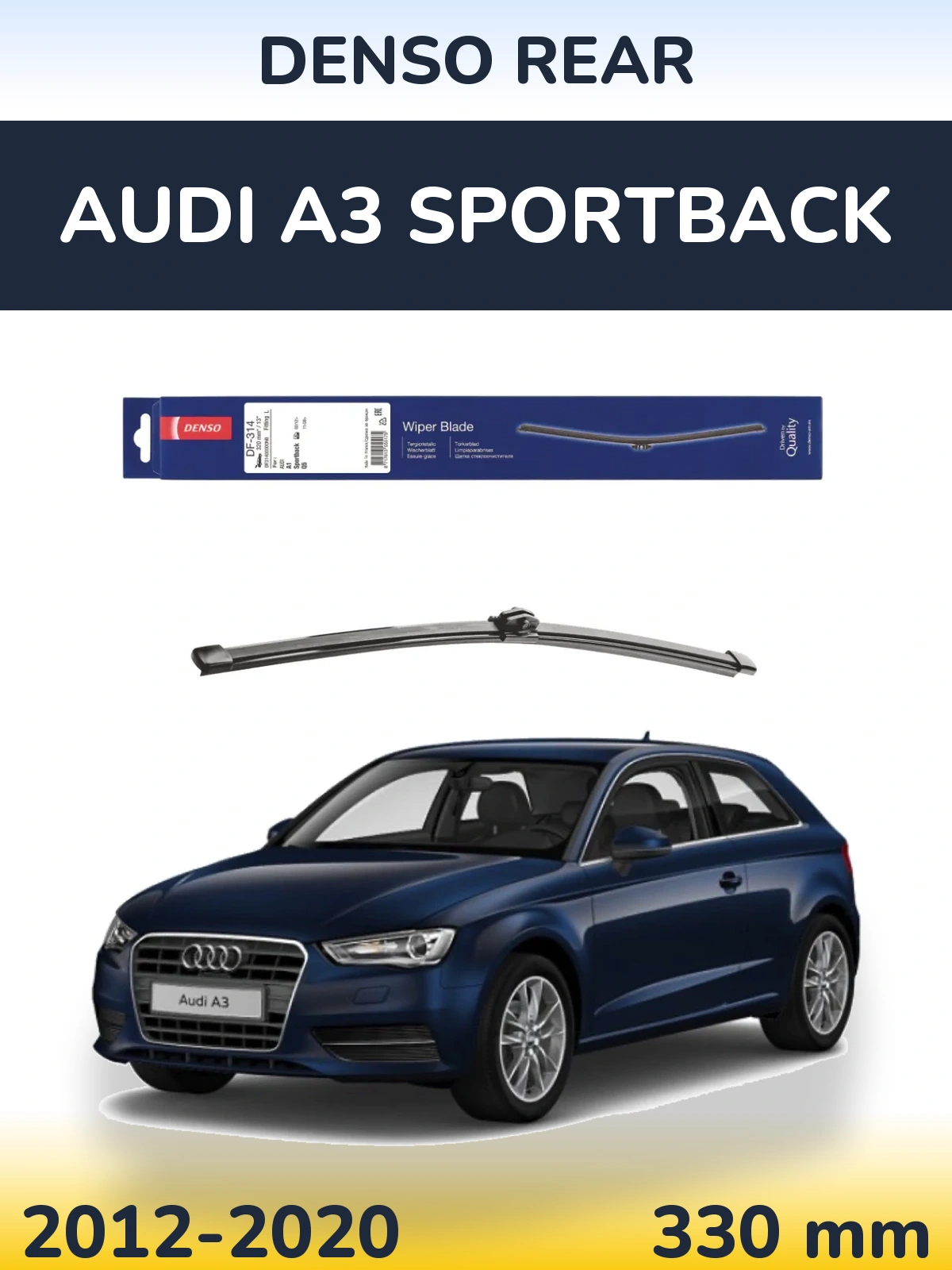 Tylna wycieraczka Denso Rear 320 mm do Audi A3 Sportback 2012-2020