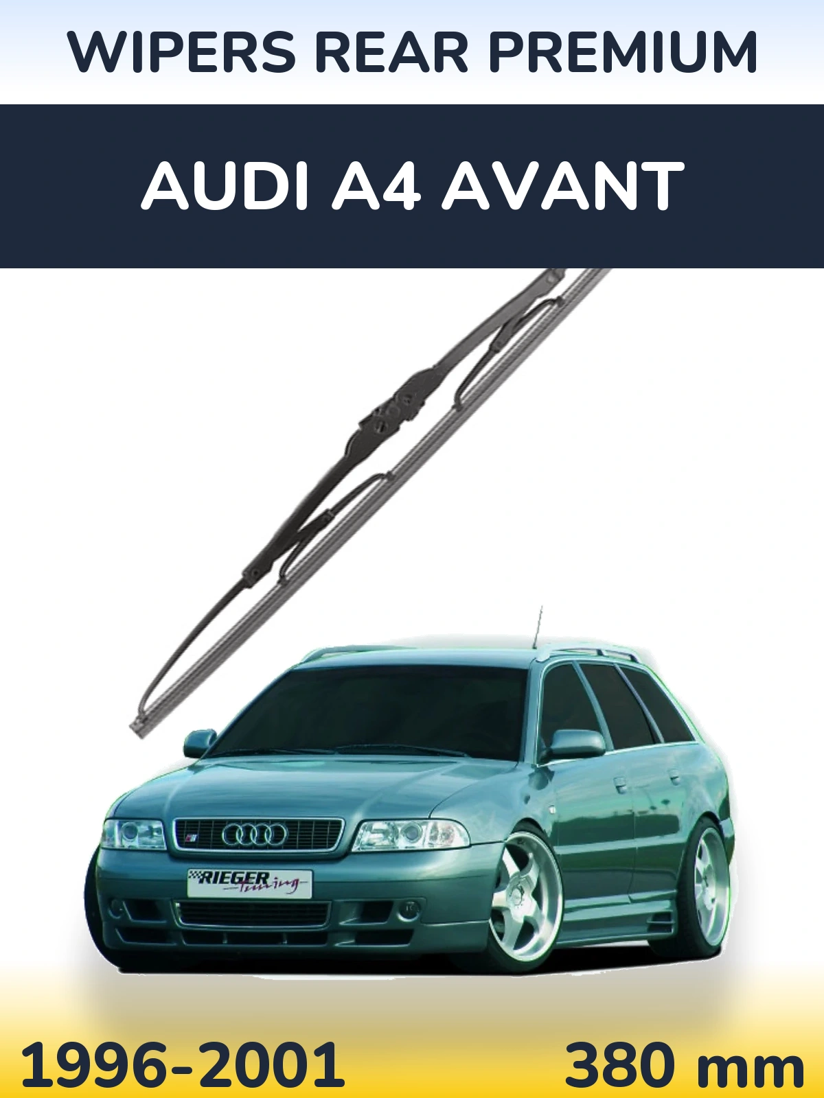 Задний дворник WIPERS REAR PREMIUM 380 мм для Audi A4 Avant 1996-2001