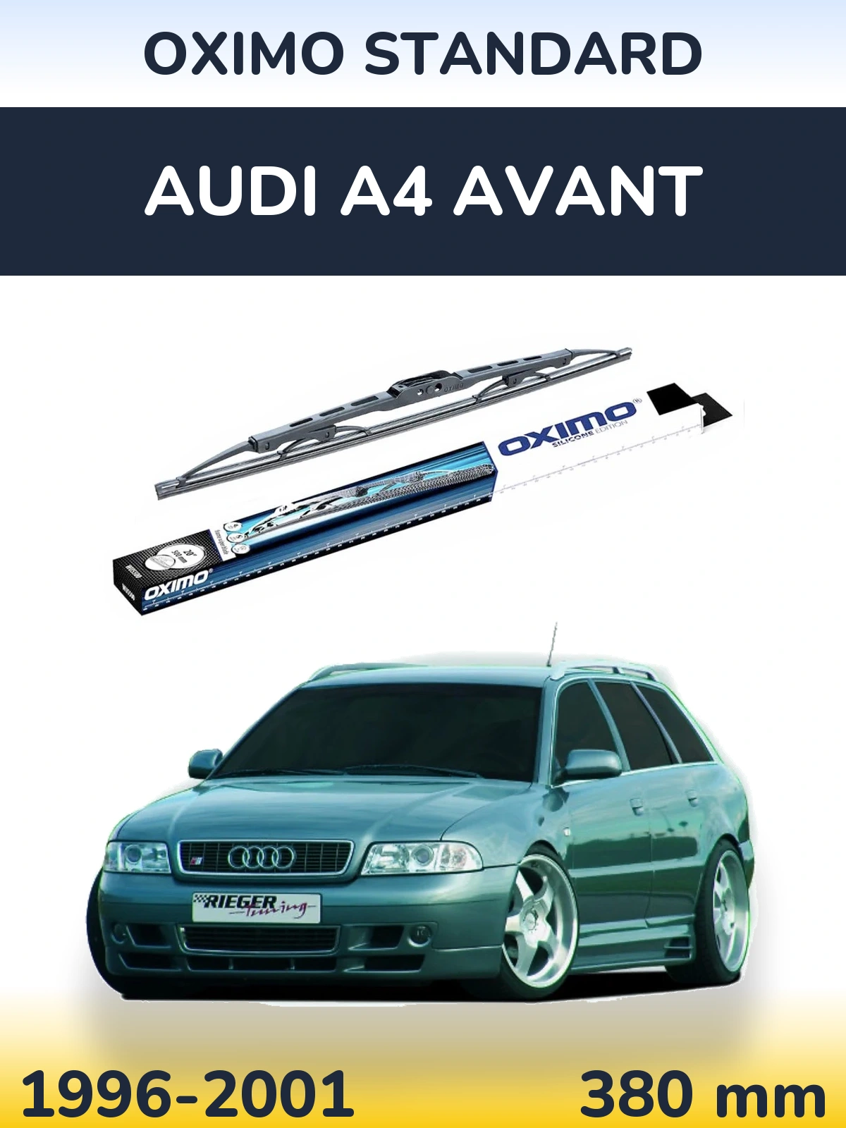 Задний дворник Oximo Standard 375 мм для Audi A4 Avant 1996-2001