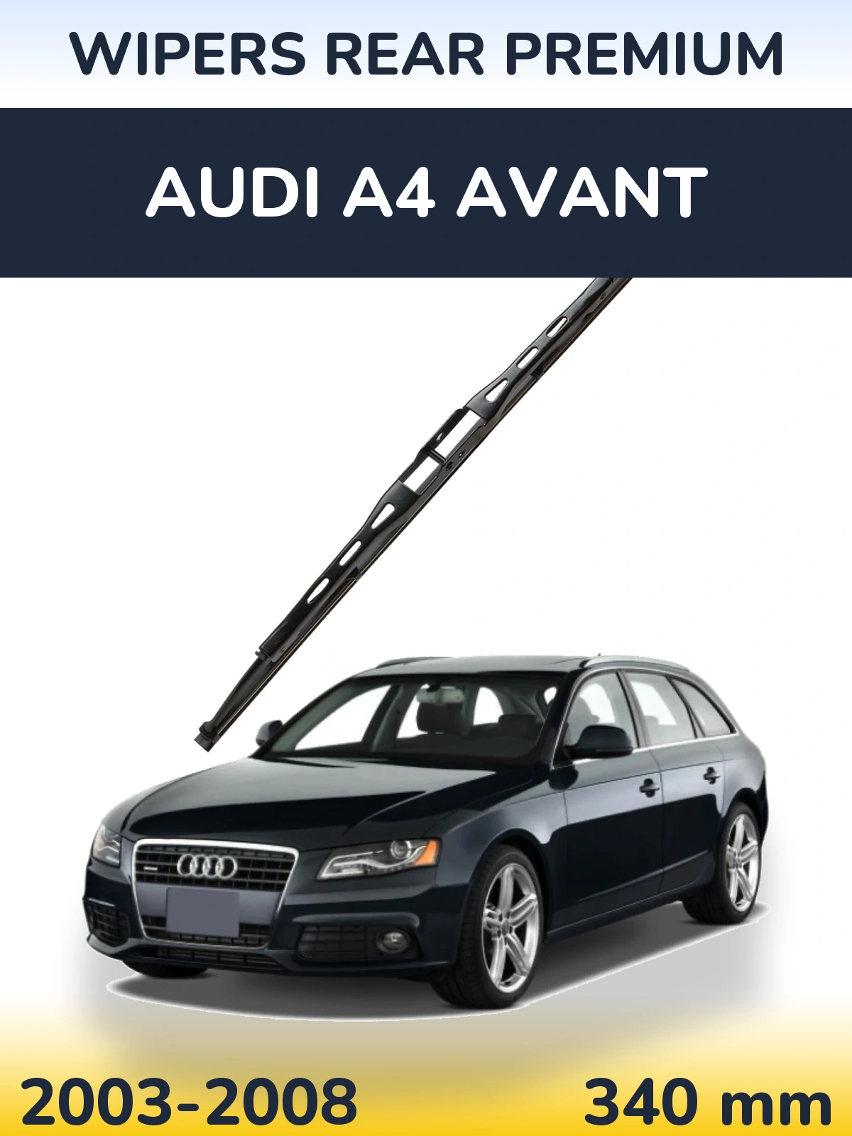 Tylna wycieraczka WIPERS REAR PREMIUM 340 mm do Audi A4 Avant 2003-2008