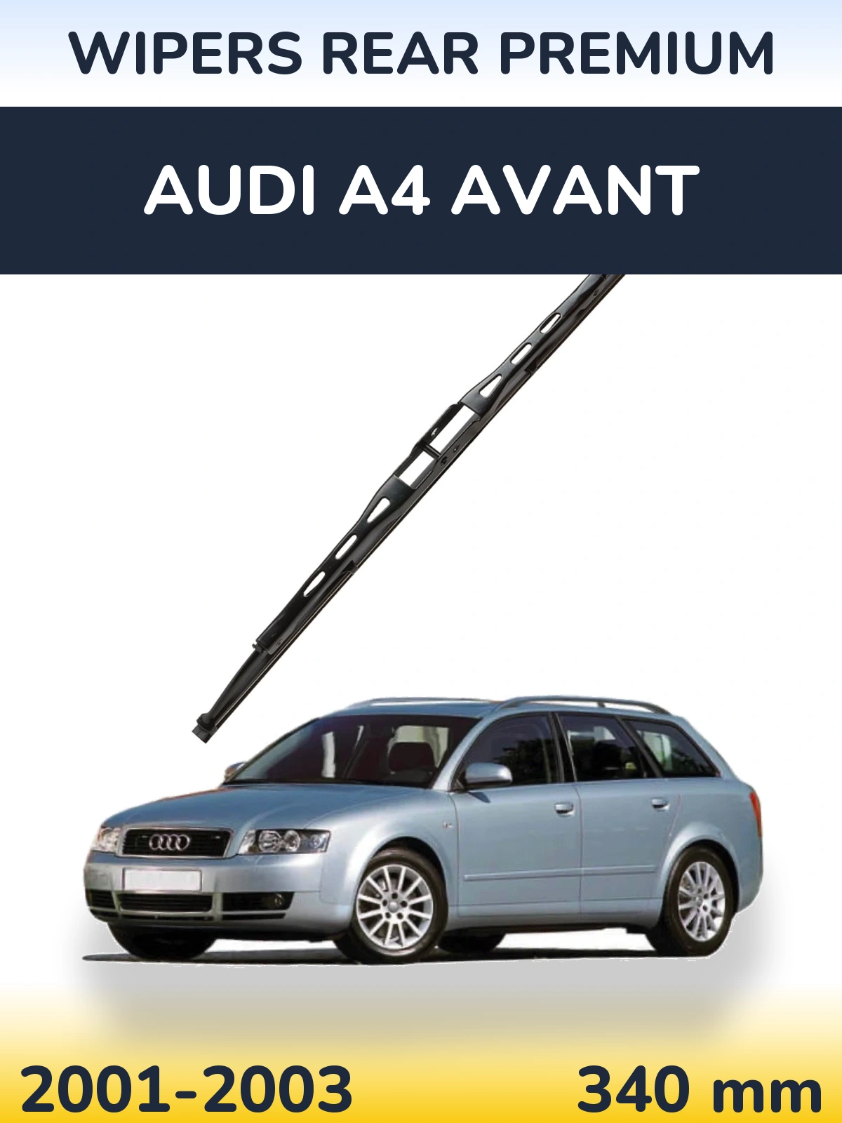 Tylna wycieraczka WIPERS REAR PREMIUM 340 mm do Audi A4 Avant 2001-2003