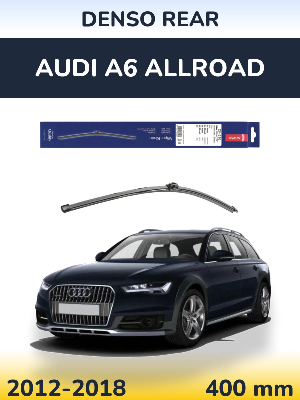Tylna wycieraczka Denso Rear 400 mm do Audi A6 Allroad 2012-2018