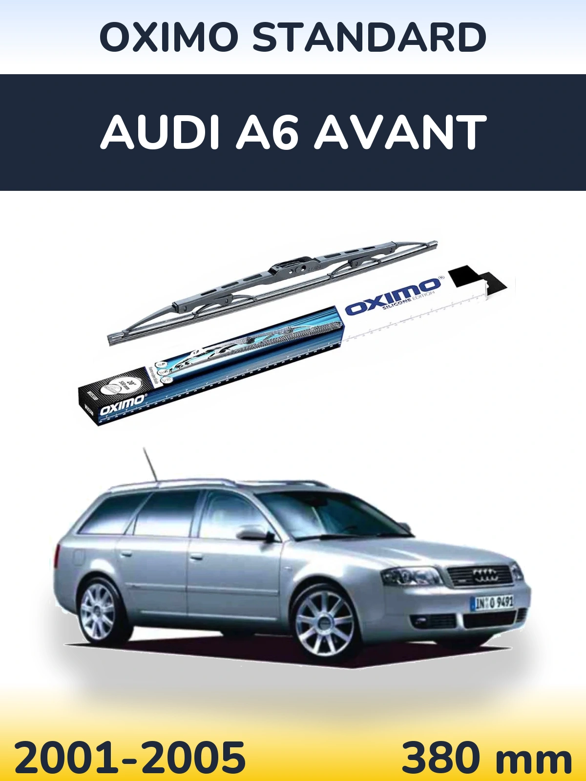 Tylna wycieraczka Oximo Standard 375 mm do Audi A6 Avant 2001-2005