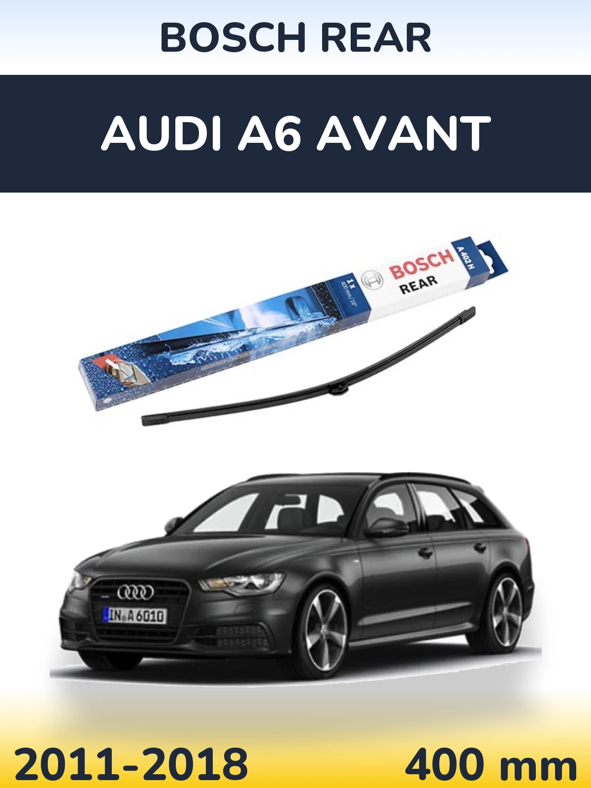 Tylna wycieraczka BOSCH Rear 400 mm do Audi A6 Avant 2011-2018