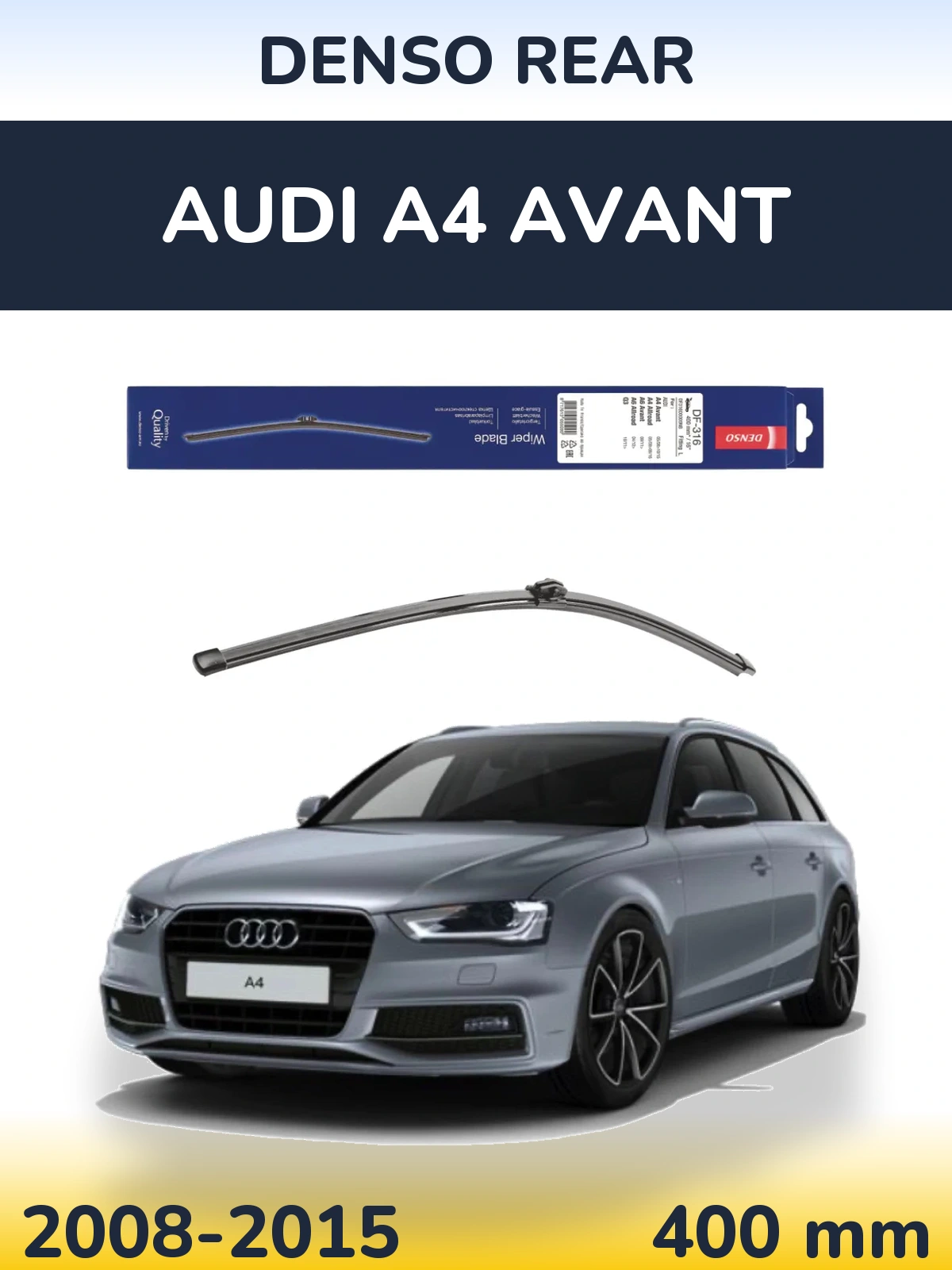 Tylna wycieraczka Denso Rear 400 mm do Audi A4 Avant 2008-2015