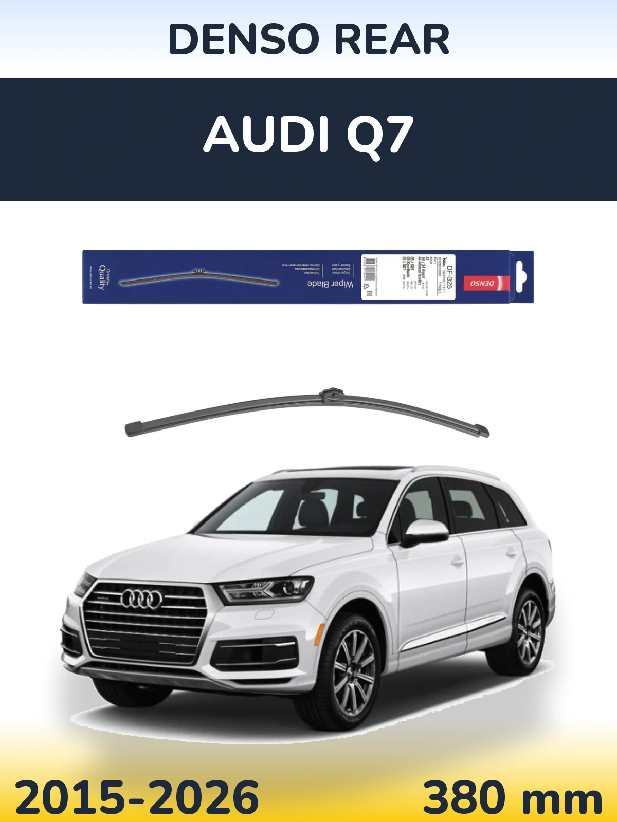 Tylna wycieraczka Denso Rear 380 mm do Audi Q7 2015-2026