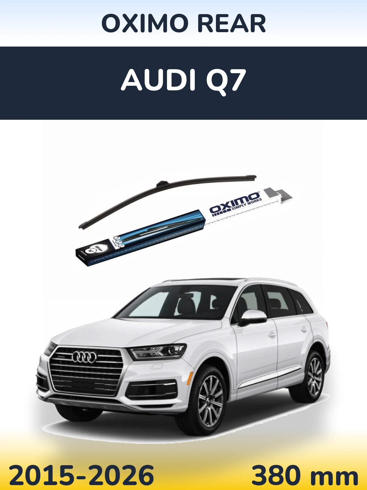 Tylna wycieraczka Oximo Rear 380 mm do Audi Q7 2015-2026