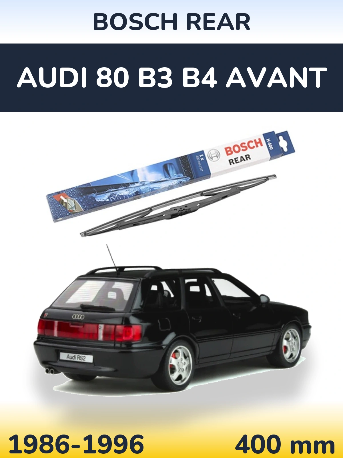 Tylna wycieraczka BOSCH Rear 400 mm do Audi 80 B3 B4 Avant 1986-1996