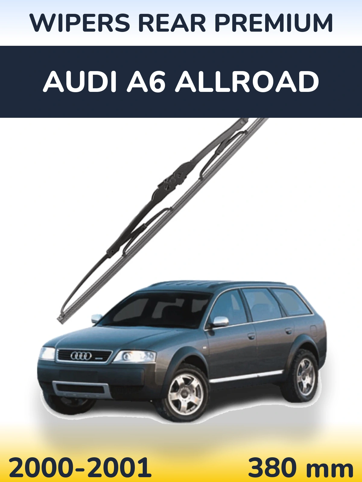 Tylna wycieraczka WIPERS REAR PREMIUM 380 mm do Audi A6 Allroad 2000-2001