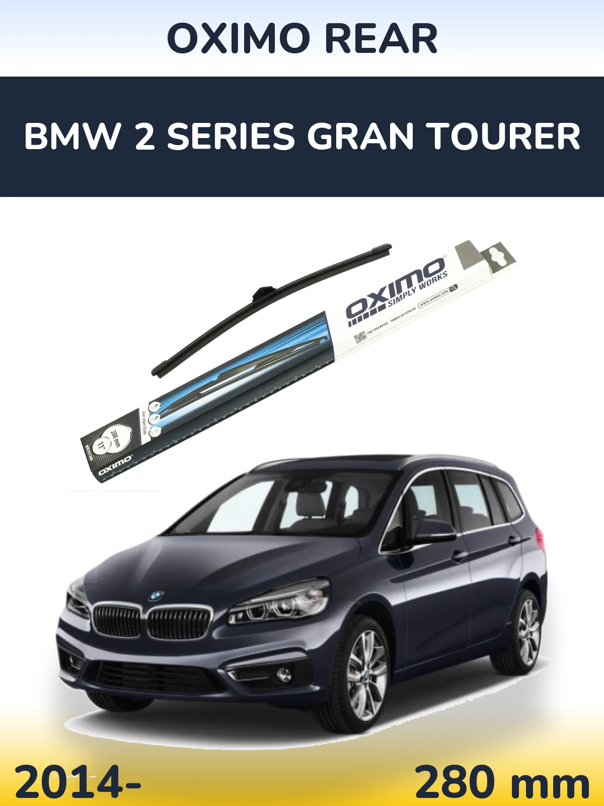 Tylna wycieraczka Oximo Rear 280 mm do BMW Seria 2 Gran Tourer 2014-2026