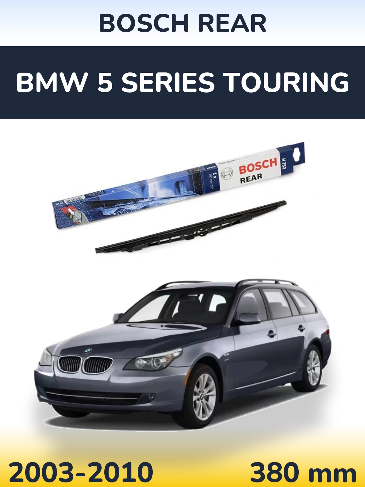 Tylna wycieraczka BOSCH Rear 380 mm do BMW Seria 5 Touring 2003-2010