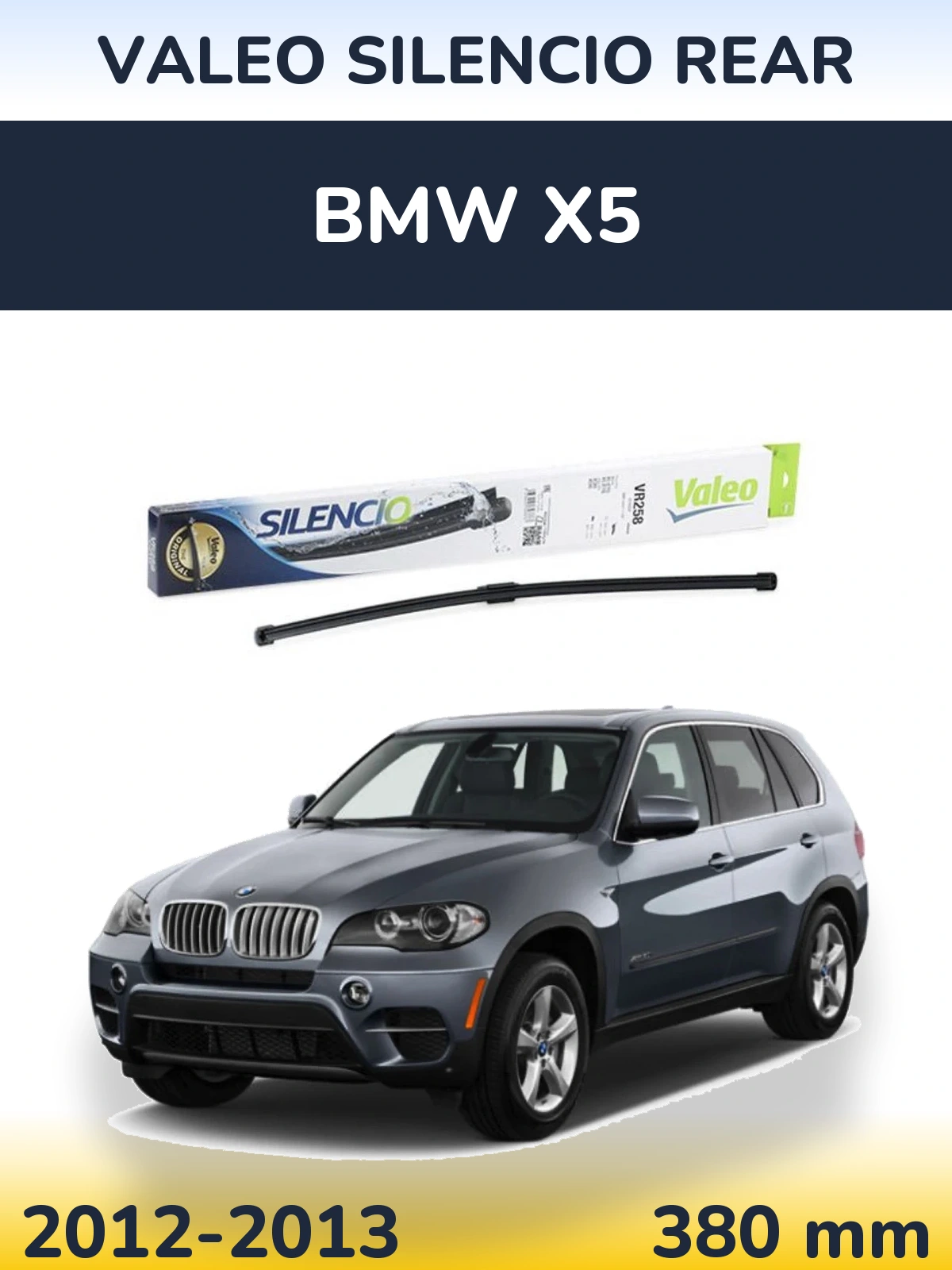 Tylna wycieraczka Valeo Silencio Rear 380 mm do BMW X5 2012-2013