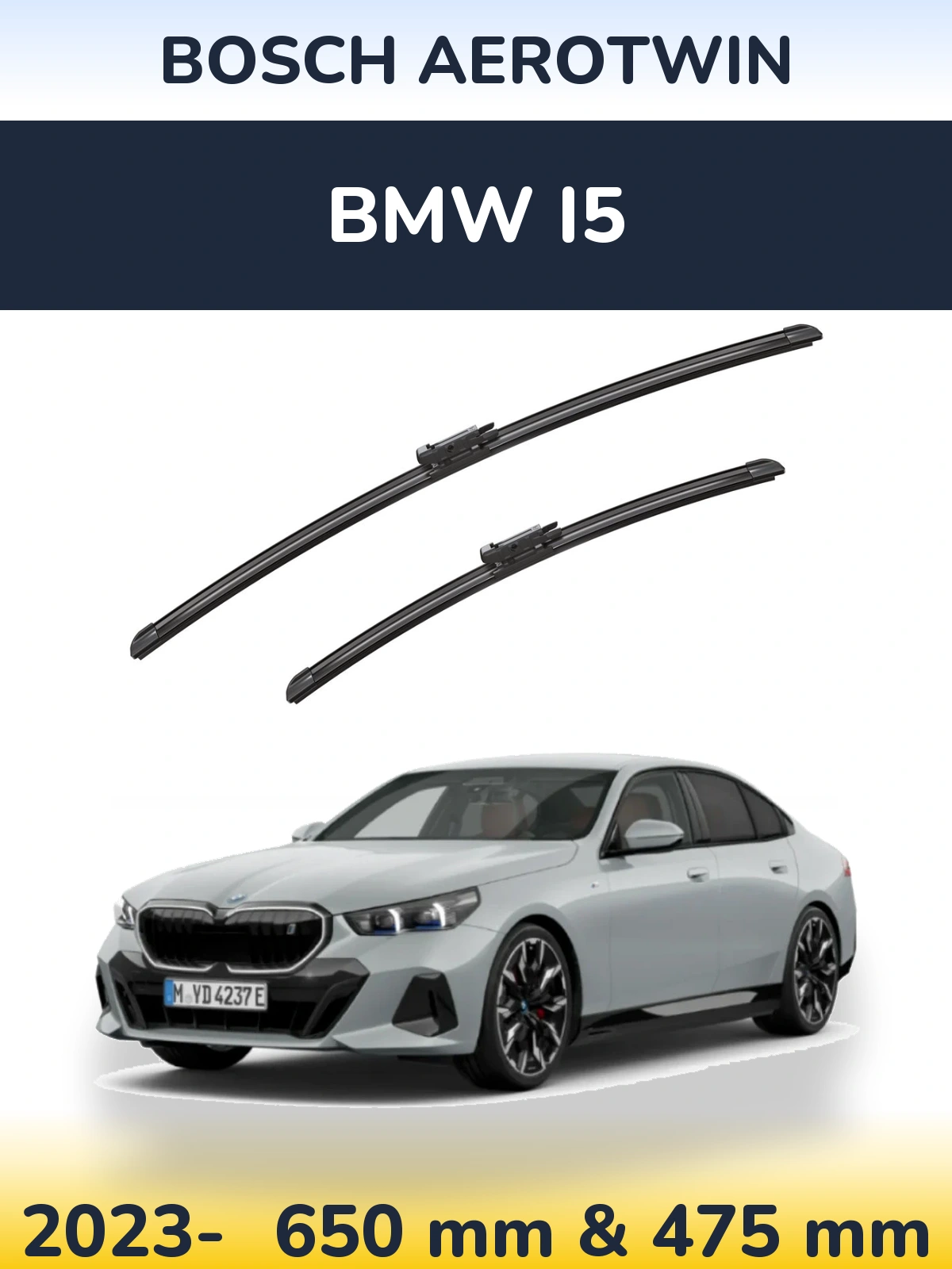Komplet przednich wycieraczek BOSCH AeroTwin 650 & 475 mm do BMW i5 2023-2026
