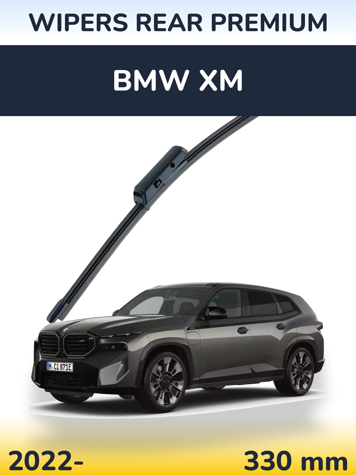 Tylna wycieraczka WIPERS REAR PREMIUM 330 mm do BMW XM 2022-2026