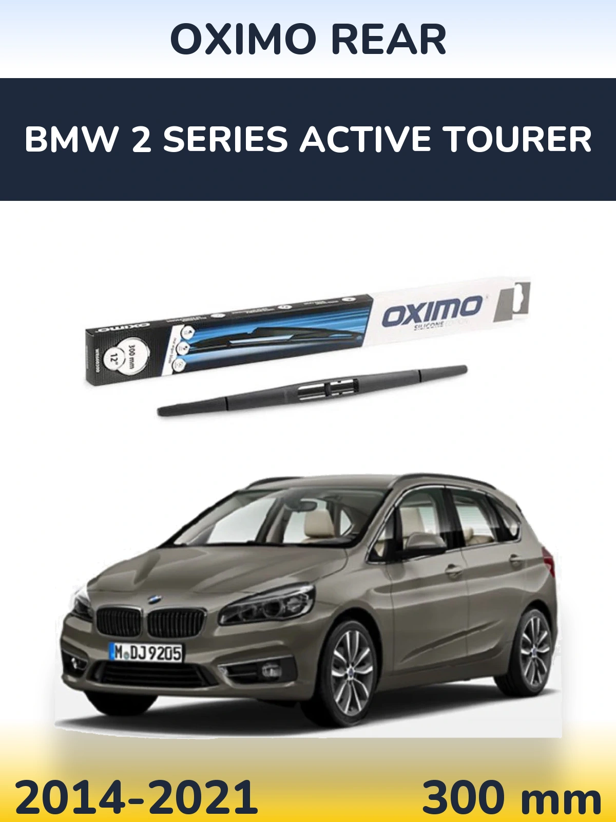 Rear wiper blade Oximo Rear 300 mm for BMW 2 Series Active Tourer 2014-2021