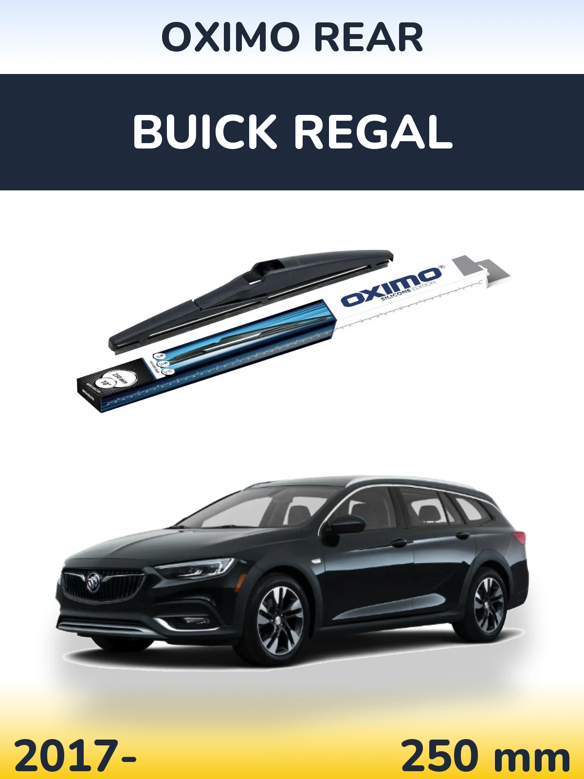 Задний дворник Oximo Rear 250 мм для Buick Regal 2017-2026
