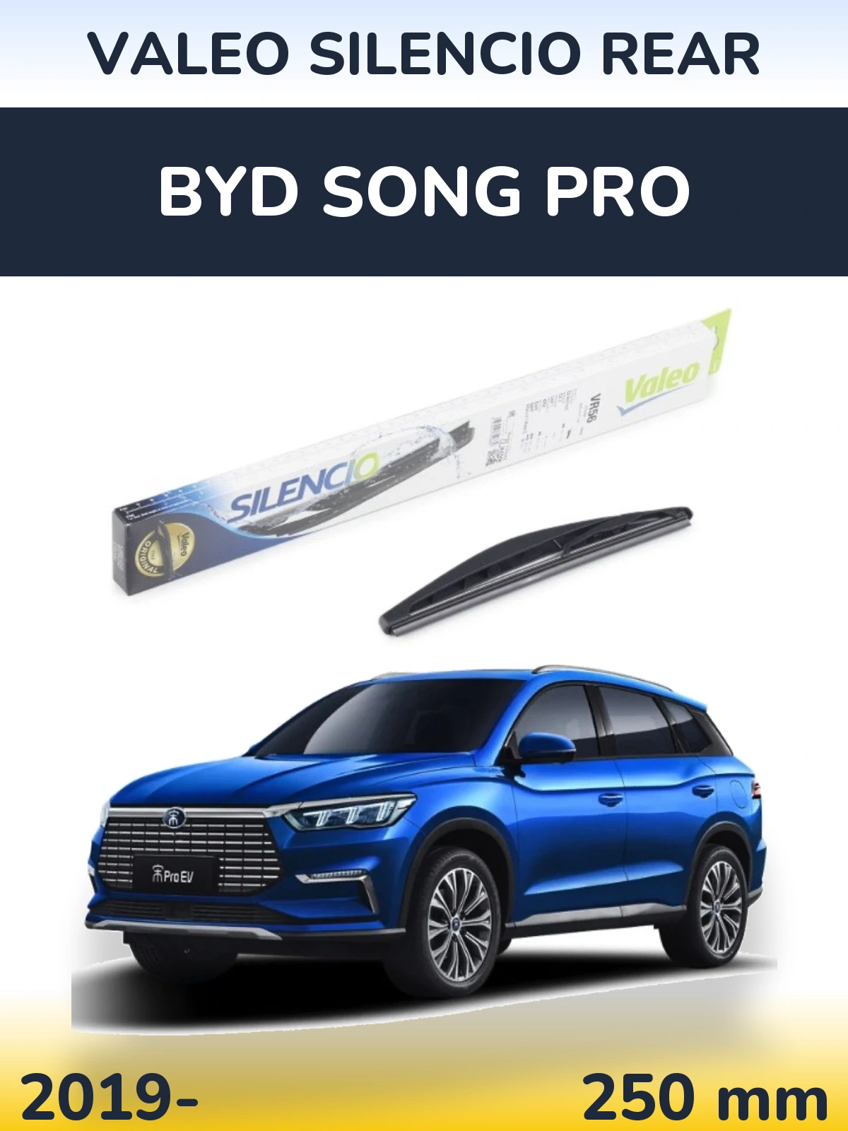 Tylna wycieraczka Valeo Silencio Rear 240 mm do BYD Song Pro 2019-2026