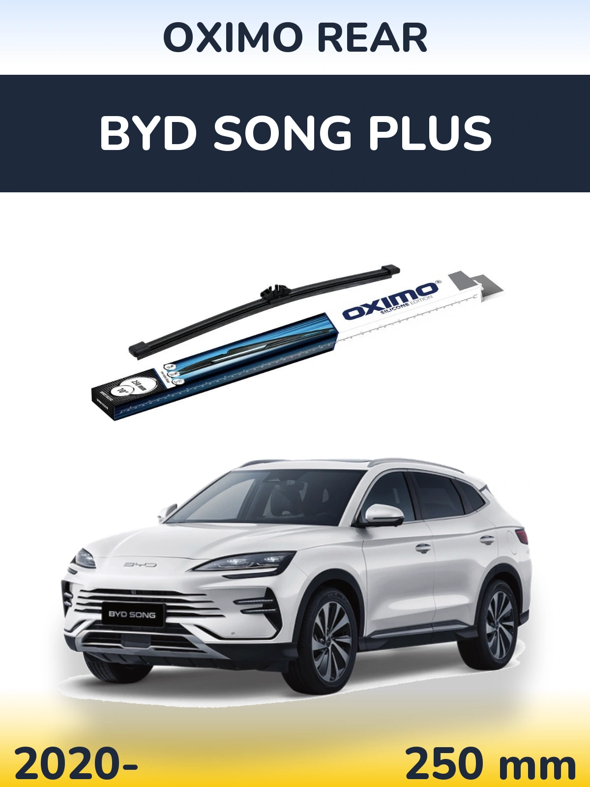 Rear wiper blade Oximo Rear 250 mm for BYD Song Plus 2020-2026