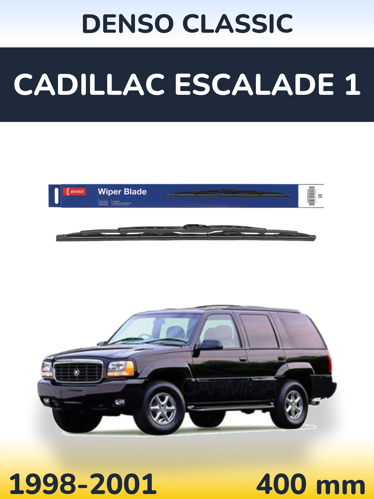 Rear wiper blade Denso Classic 400 mm for Cadillac Escalade 1 1998-2001