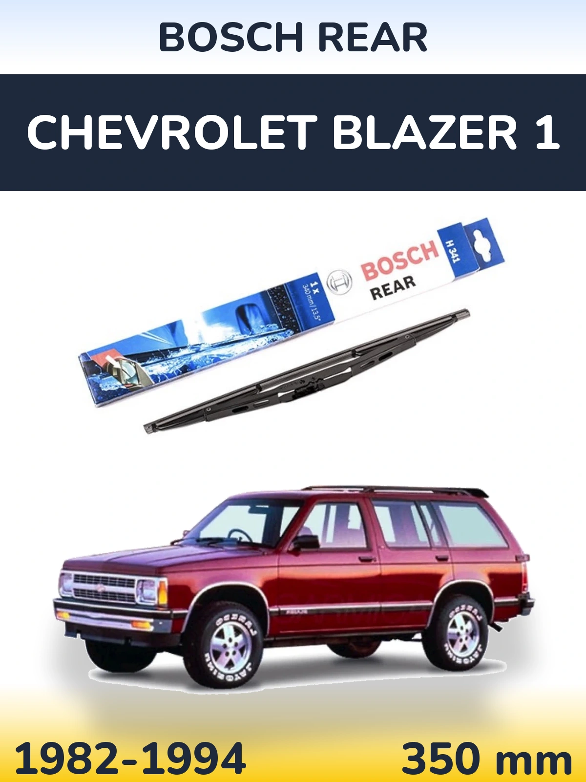 Tylna wycieraczka BOSCH Rear 340 mm do Chevrolet Blazer 1 1982-1994