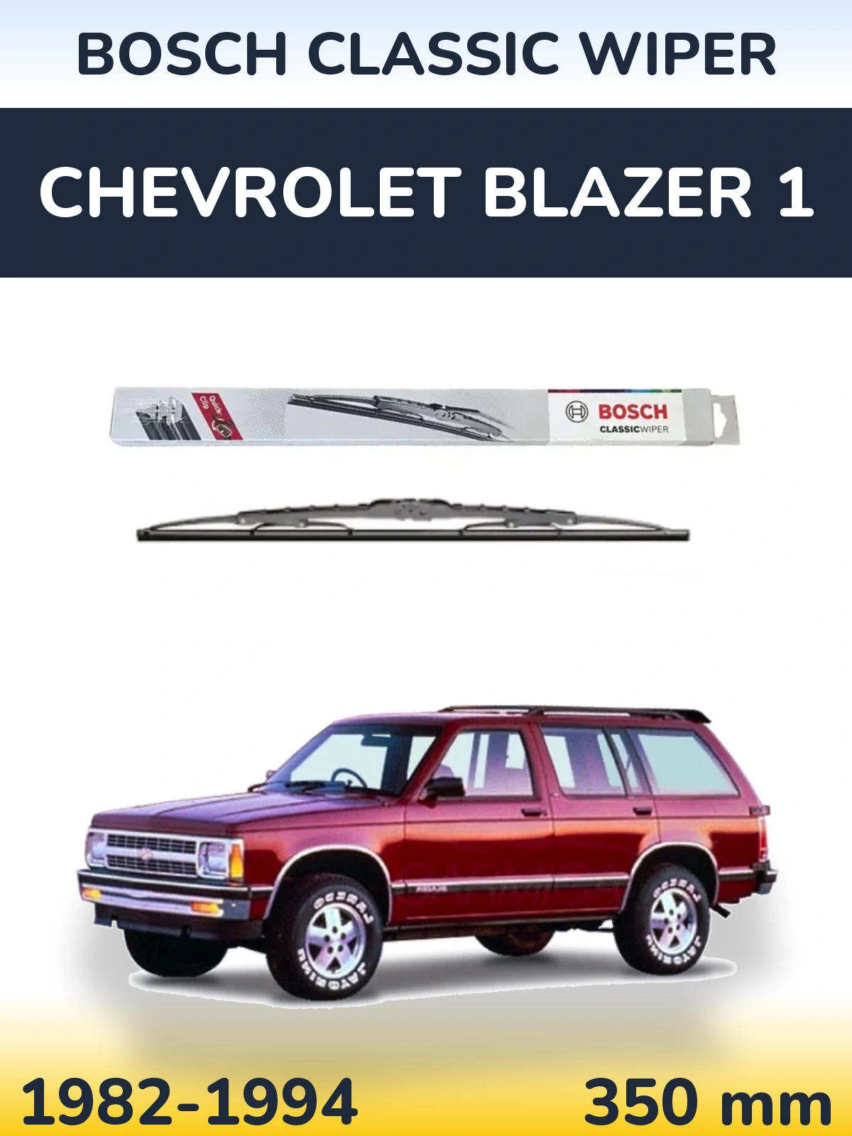 Tylna wycieraczka BOSCH Classic Wiper 340 mm do Chevrolet Blazer 1 1982-1994