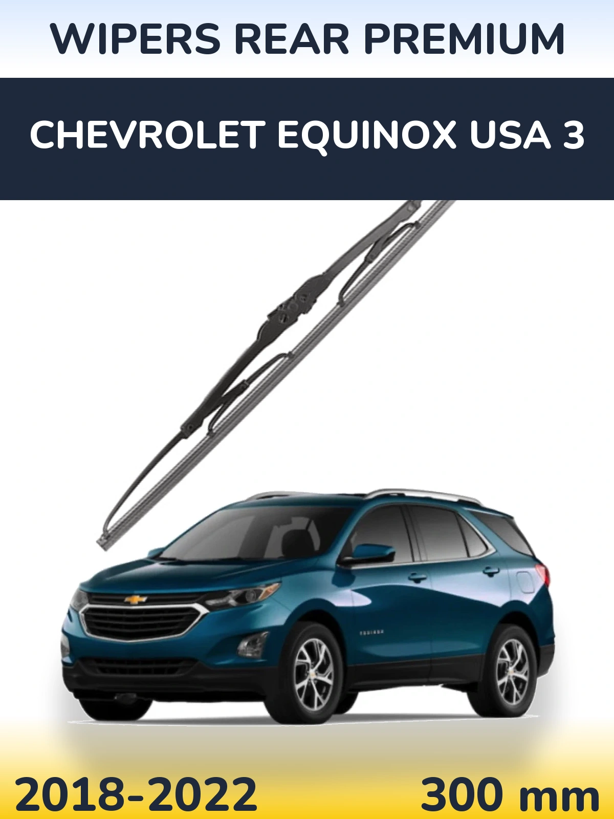Rear wiper blade WIPERS REAR PREMIUM 300 mm for Chevrolet Equinox USA 3 2018-2022