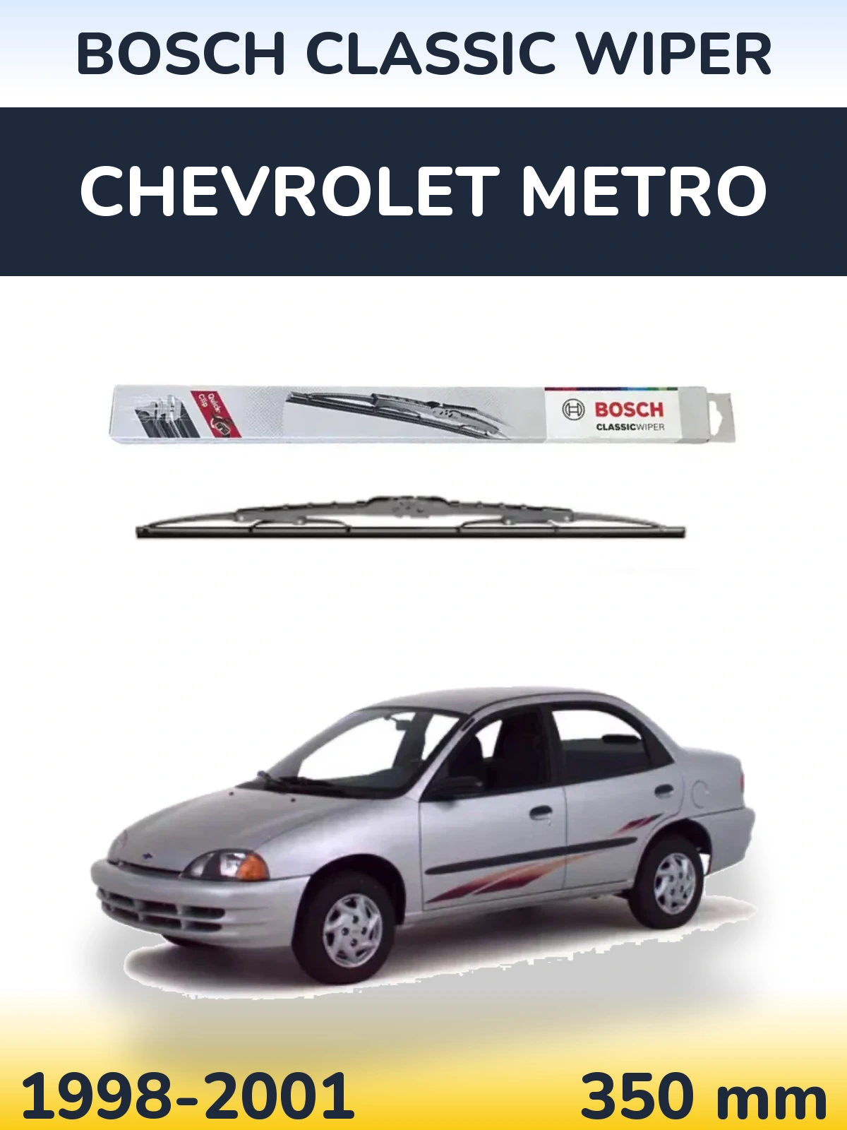 Tylna wycieraczka BOSCH Classic Wiper 340 mm do Chevrolet Metro 1998-2001