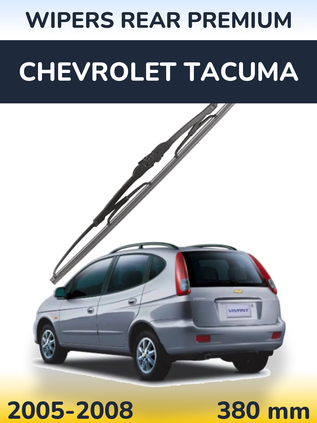 Задний дворник WIPERS REAR PREMIUM 380 мм для Chevrolet Tacuma 2005-2008